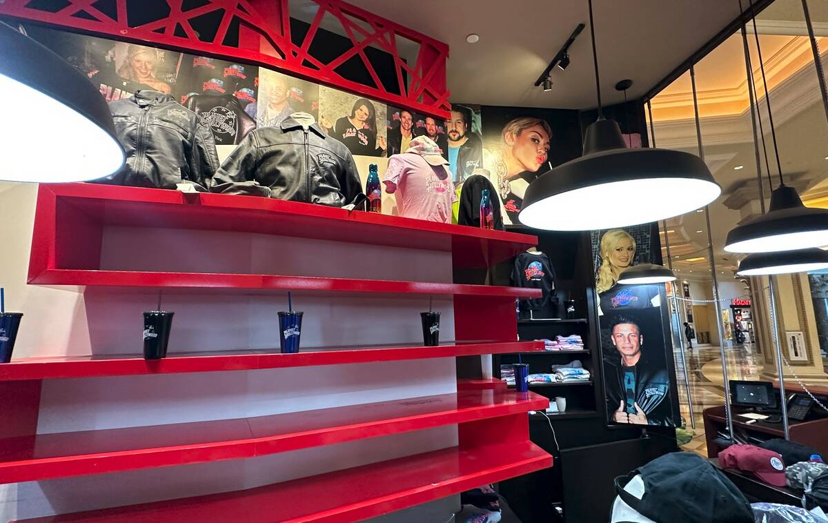Planet Hollywood Restaurant is shown about an hour after closing at the Forum Shops at Caesars ...