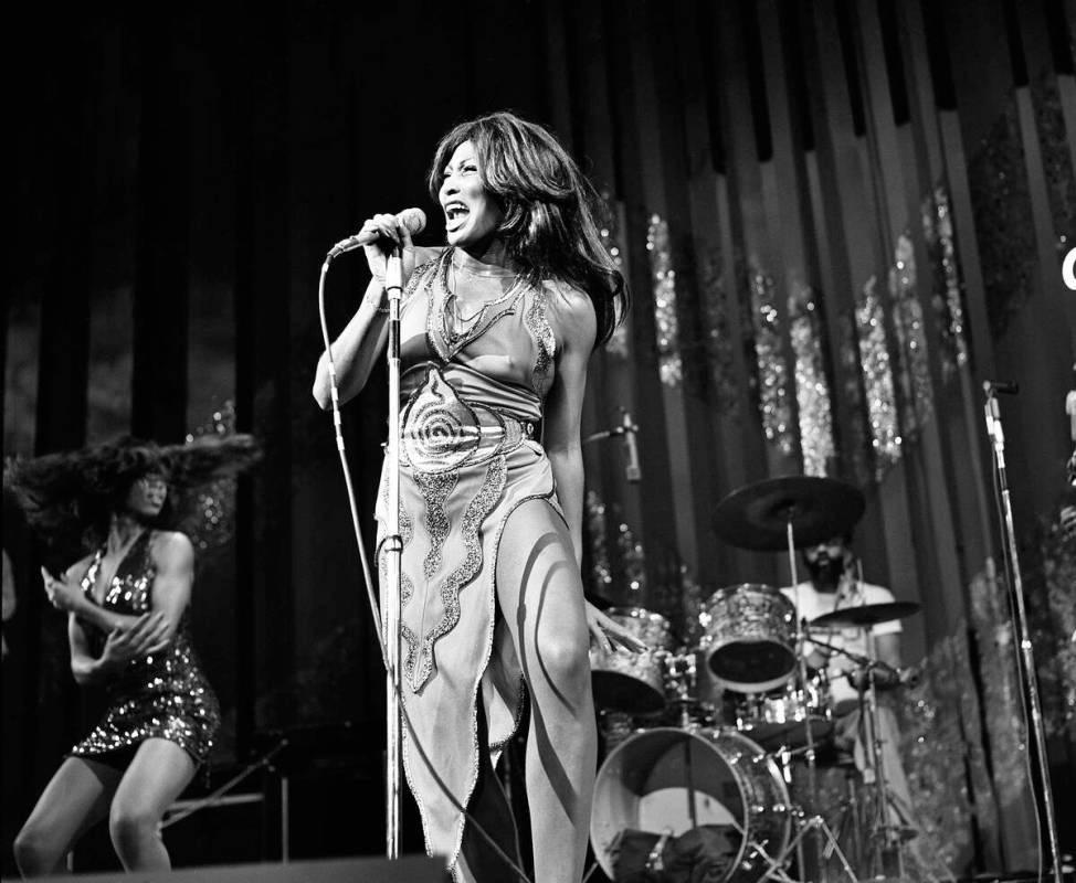 Ike & Tina Turner at the Las Vegas Hilton on Dec. 21, 1973. (Las Vegas News Bureau)