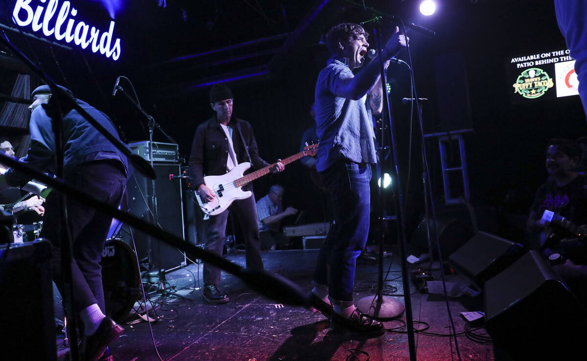 Spiritual Cramp performs at Backstage Bar & Billiards during the Punk Rock Bowling music fe ...