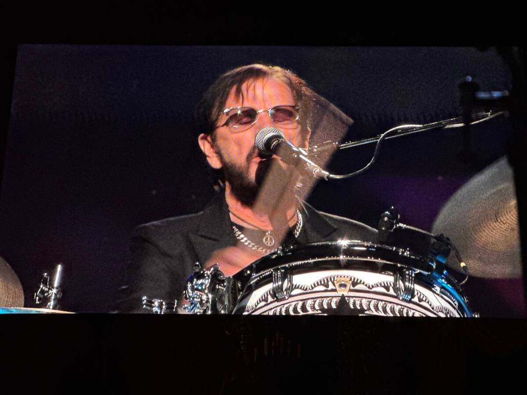 Ringo Starr is shown during a performance with his All Starr Band on Saturday, May 27, 2023. (J ...