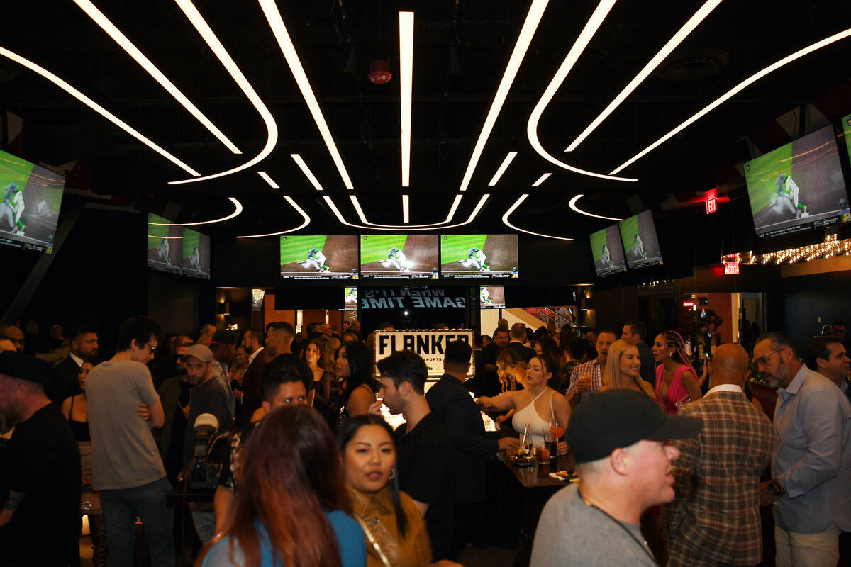 A general view at the grand opening of Flanker Kitchen & Sports Bar at Mandalay Bay Resort & Ca ...
