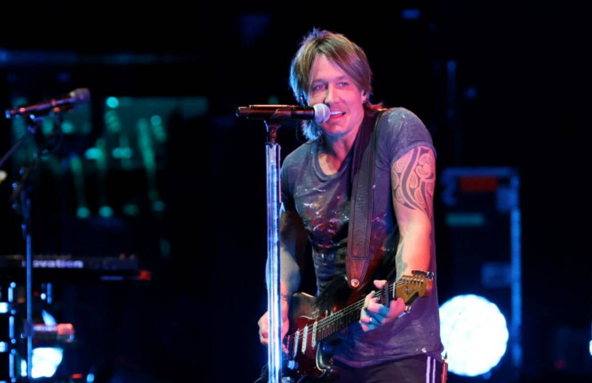 Keith Urban performs a sound check before his show at the Colosseum in March 2022 on the Strip. ...