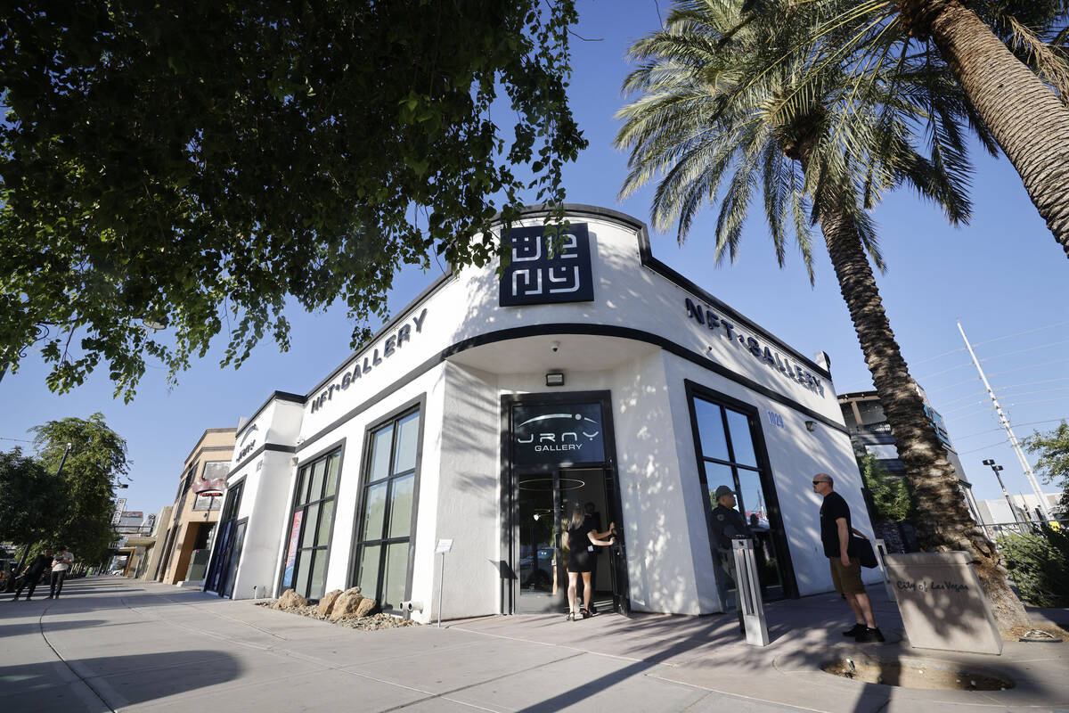 JRNY Gallery is seen on Main Street, Friday, July 7, 2023, in Las Vegas. (Chitose Suzuki/Las Ve ...