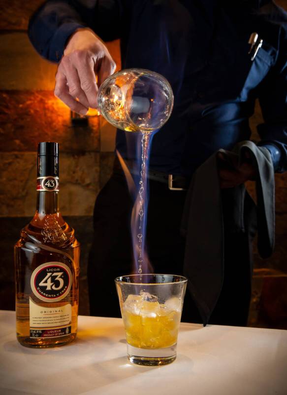 The Carajillo cocktail at Galpão Gaucho Brazilian Steakhouse in Fashion Show mall on the Las V ...