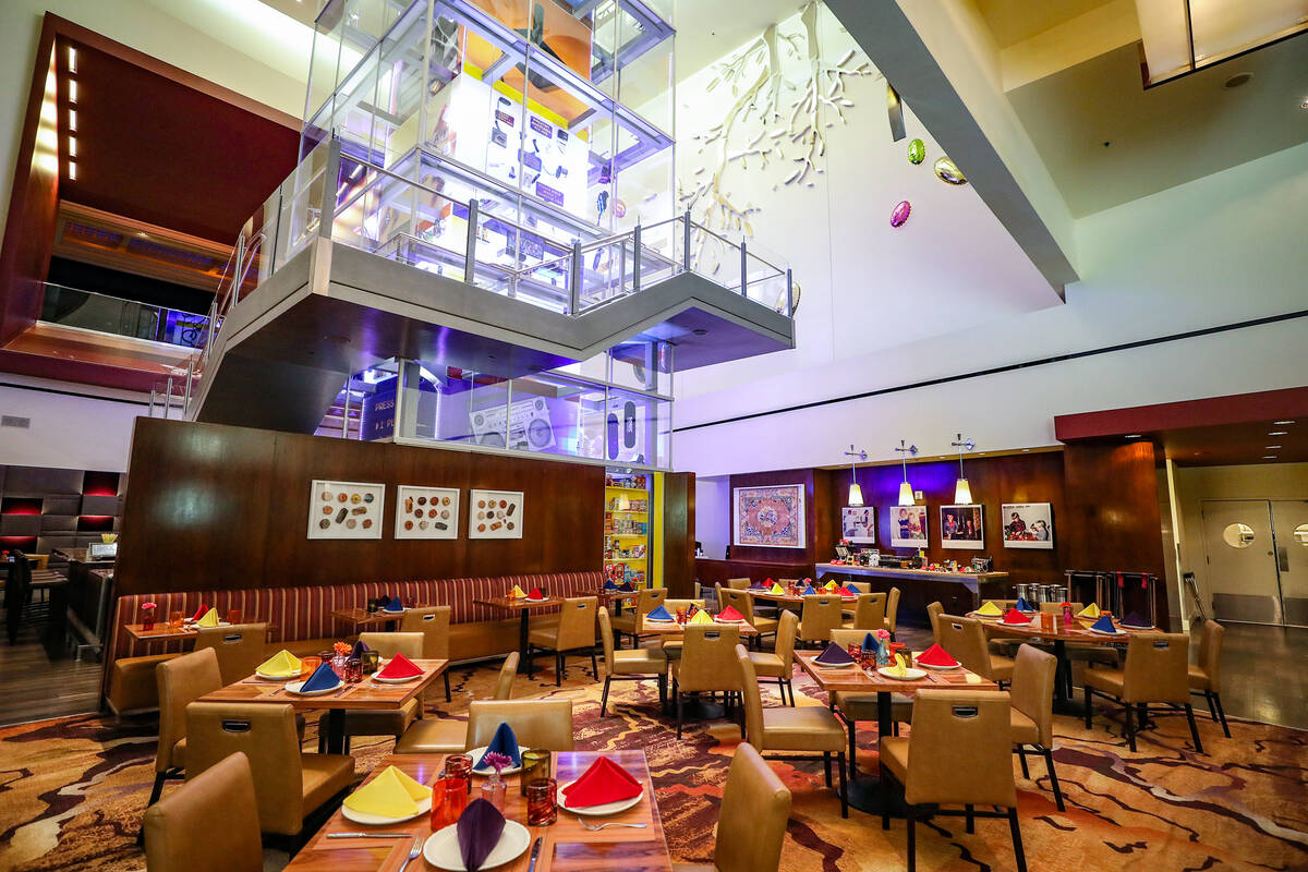 The Retro By Voltaggio restaurant at Mandalay Bay in Las Vegas, Thursday, May 11, 2023. (Rachel ...