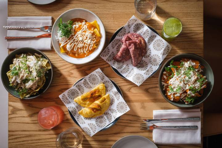 Dishes from the weekend brunch at Casa Playa in Wynn Las Vegas on the Strip. (Wynn Las Vegas)
