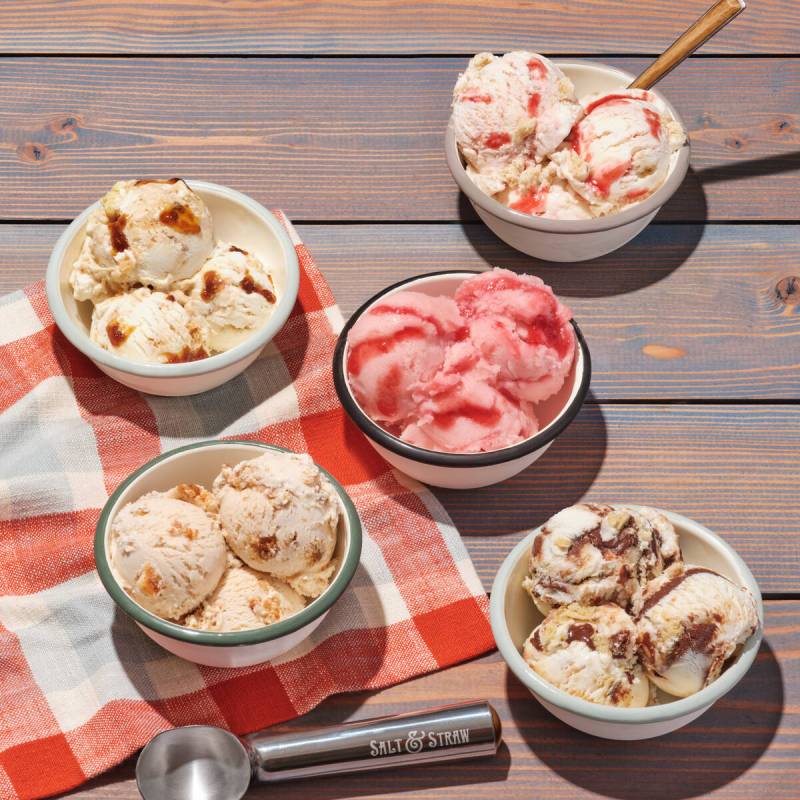 Scoops from the Summer Picnic Series for August 2023 at Salt & Straw in the UnCommons developme ...