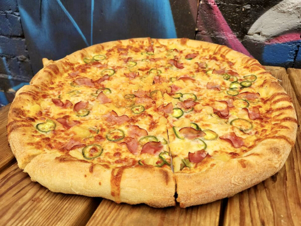 Evel Pie in downtown Las Vegas is donating, to Maui wildfire relief, the proceeds from its Maui ...
