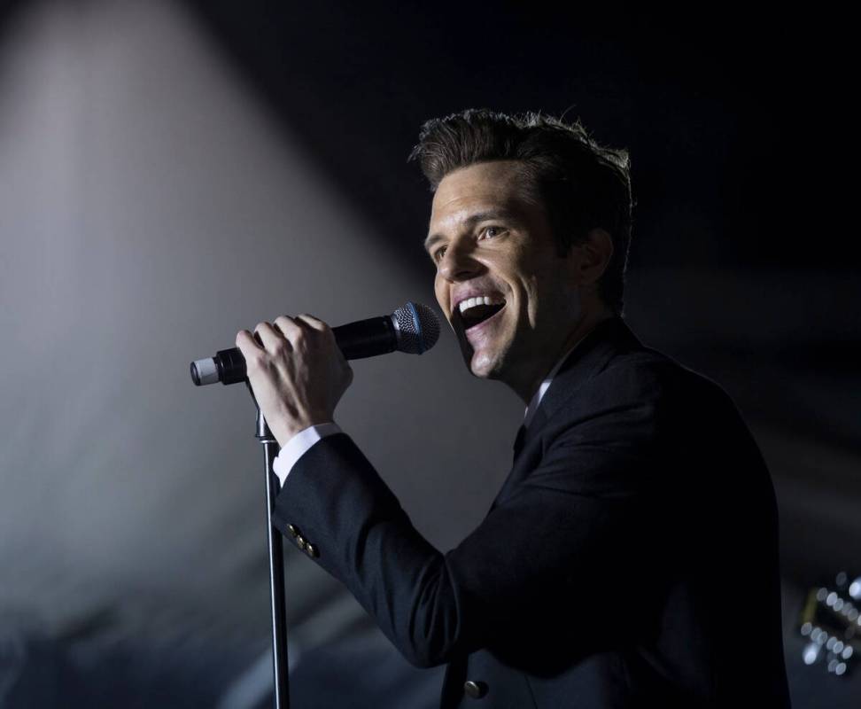Brandon Flowers, frontman for The Killers and a Las Vegas native, performs in Las Vegas. (Benja ...