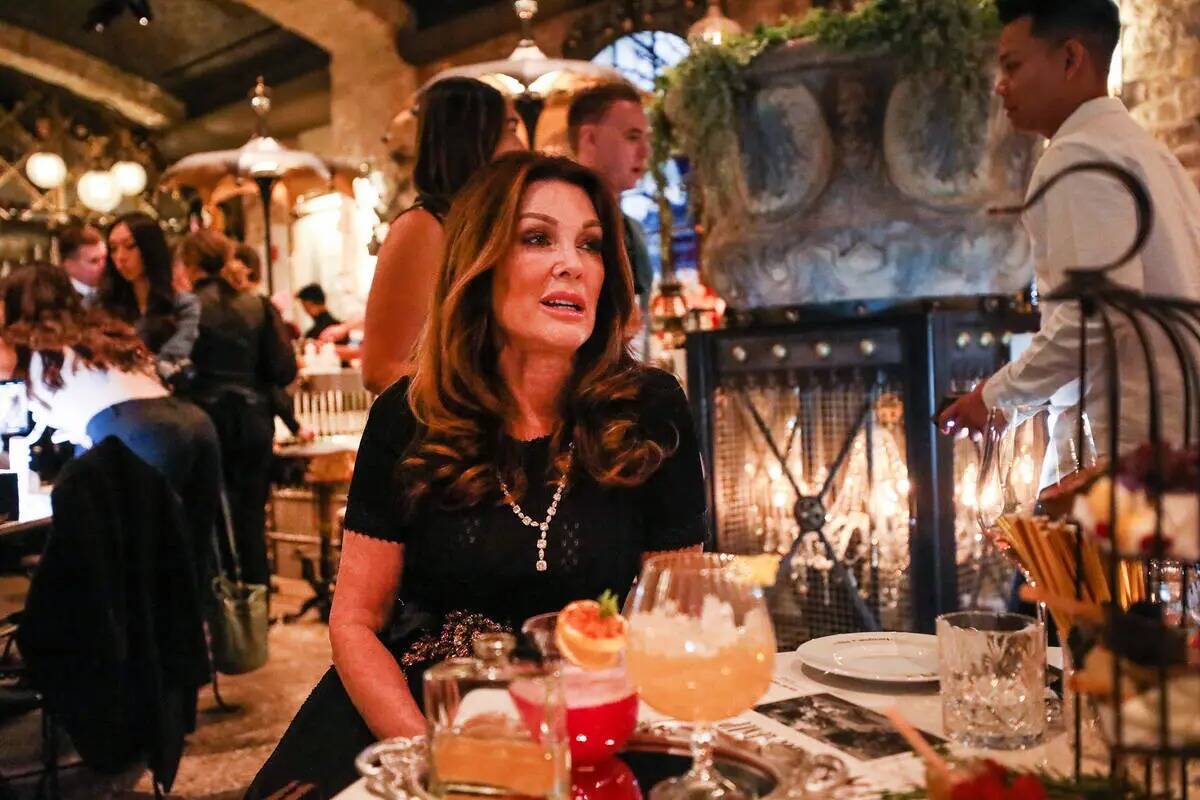 Lisa Vanderpump at her new restaurant, Vanderpump à Paris in Paris Las Vegas, April 21, 2022. ...