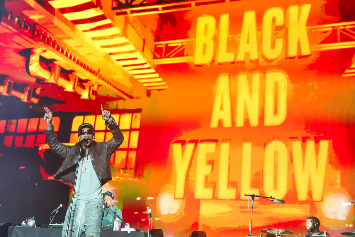 Wiz Khalifa performs at the 2023 SEMA Fest on Friday, Nov. 3, 2023 in Las Vegas. (Daniel Pearso ...
