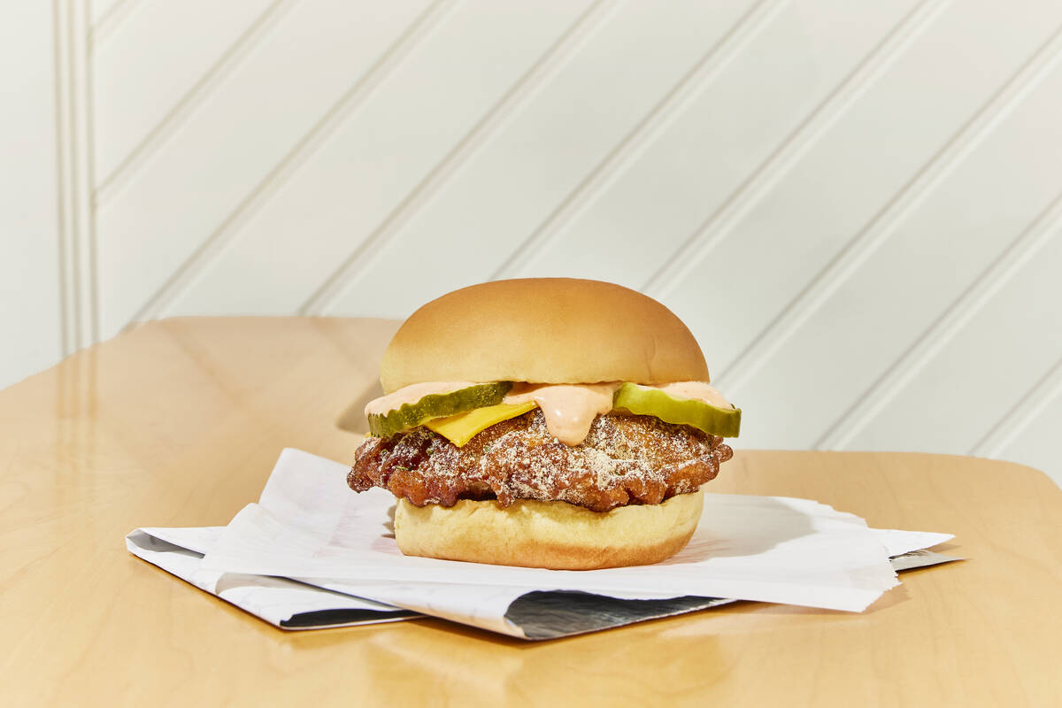 A fried chicken sandwich from Federal Donuts & Chicken, which is opening its first outpost beyo ...