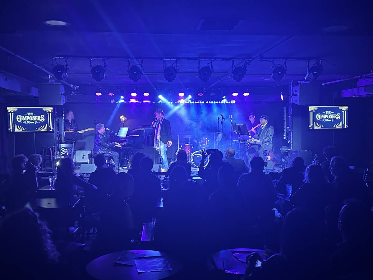 Travis Cloer is shown during a VIP performance at The Composers Room Showlounge & Restaurant at ...