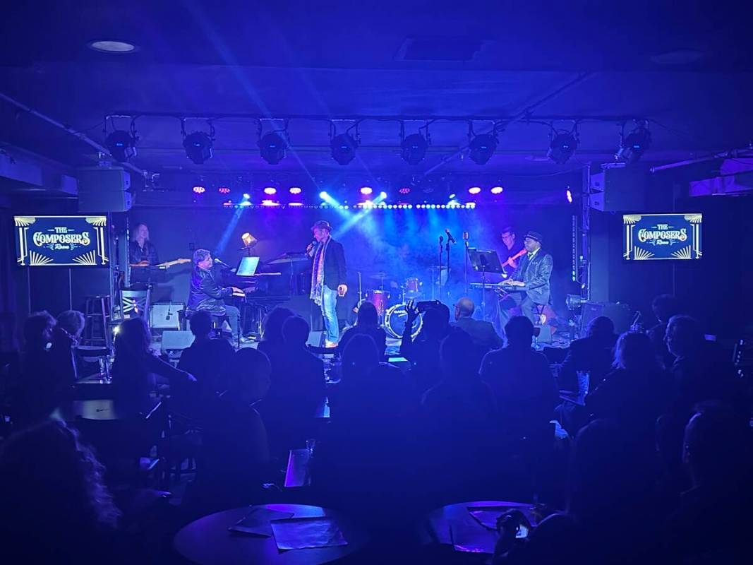 Travis Cloer is shown during a VIP performance at The Composers Room Showlounge & Restaurant at ...