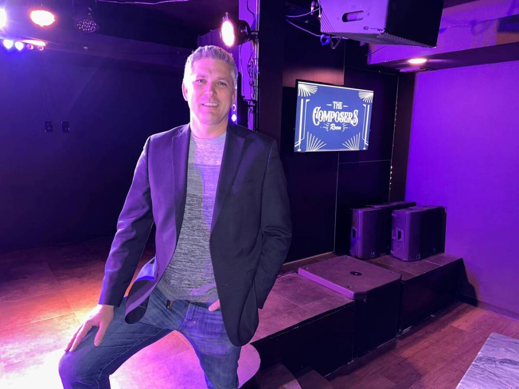 Damian Costa is shown at The Composers Room Showlounge & Restaurant at Historic Commercial Cent ...