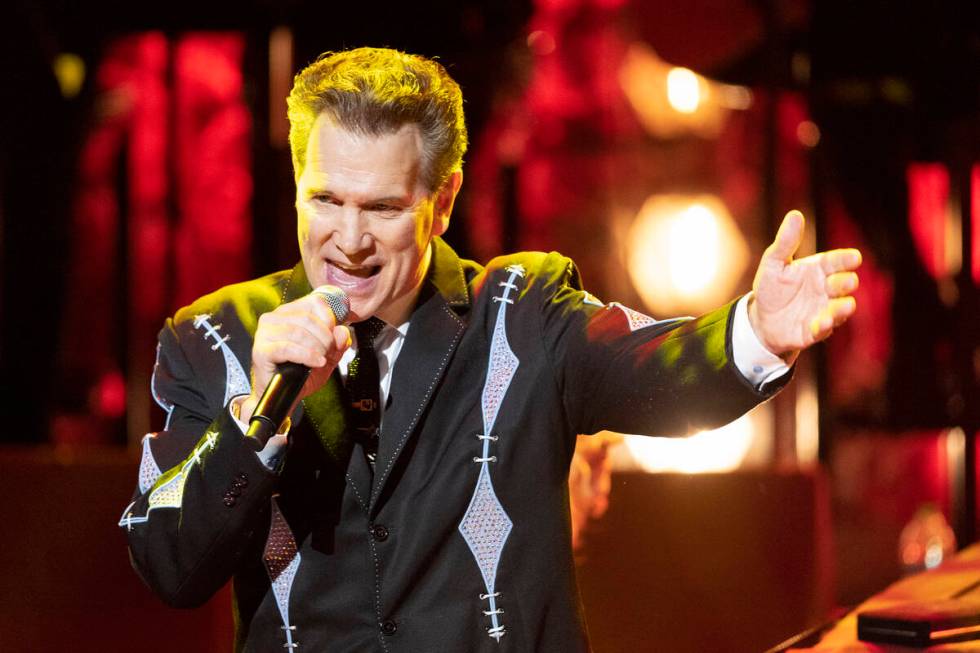 Chris Isaak performs during the Country Music Hall of Fame Medallion Ceremony on Sunday, Oct. 1 ...