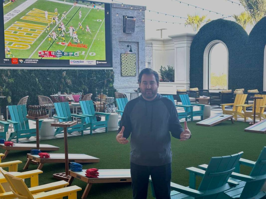Fine Entertainment Group founder Jonathan Fine is shown at The George Sportsmen’s Lounge at D ...