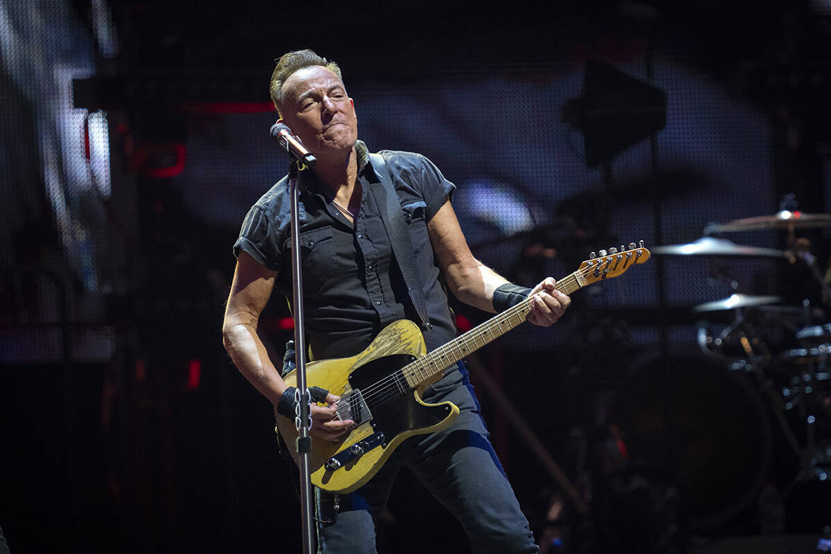 Bruce Springsteen and the E Street Band perform Friday, April 28, 2023, at the Olympic Stadium ...