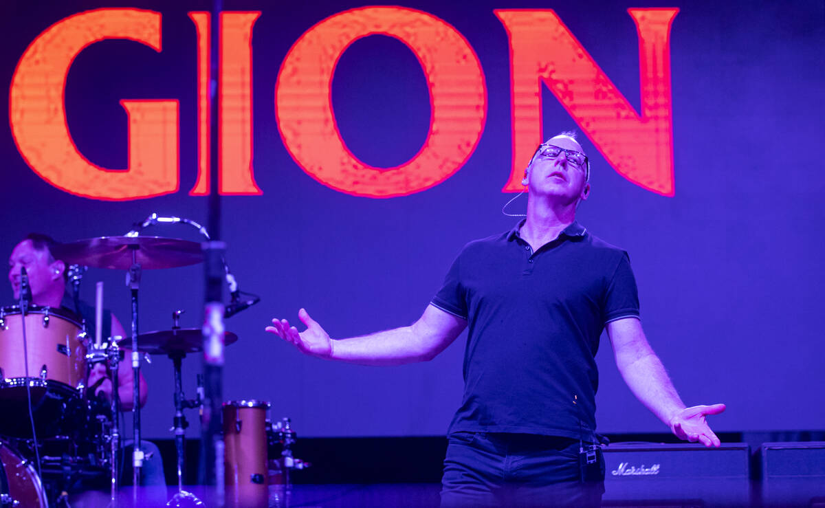 Greg Graffin of Bad Religion performs during the Punk Rock Bowling music festival on Saturday, ...