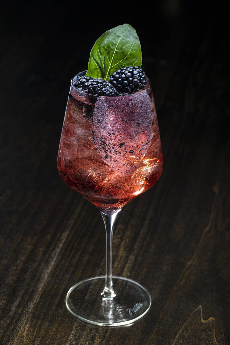 A Blackberry Basil Spritz from Early Birds, a breakfast spot planned to open in March 2024 in s ...
