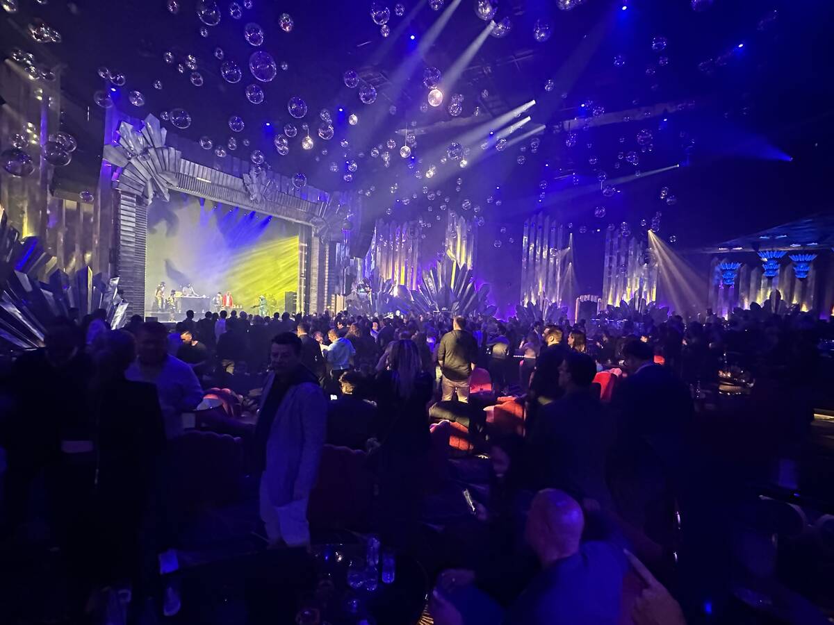Wu-Tang Clan are shown at a private show for Yahoo employees attending CES at Voltaire at The V ...