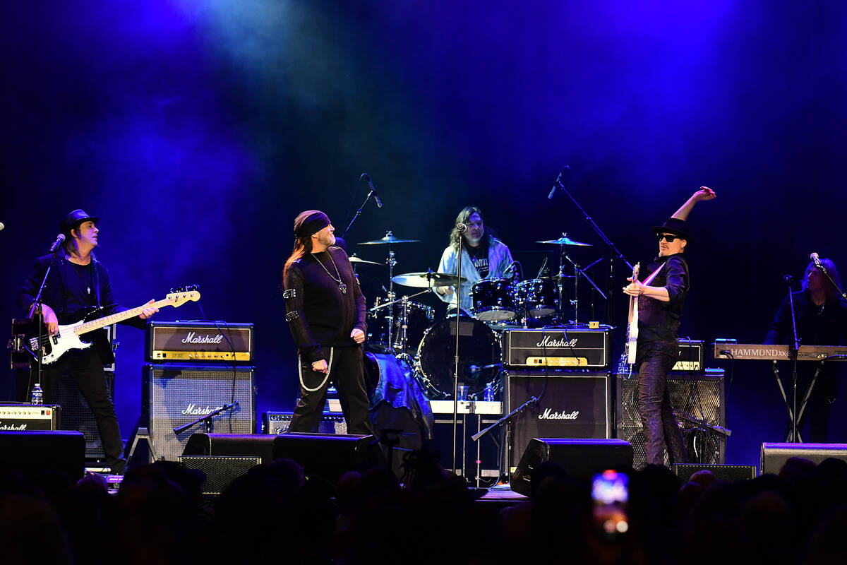 Danny Coker and Count's 77 are shown opening the “Vegas Rocks! Magazine Music Awards” at Sa ...