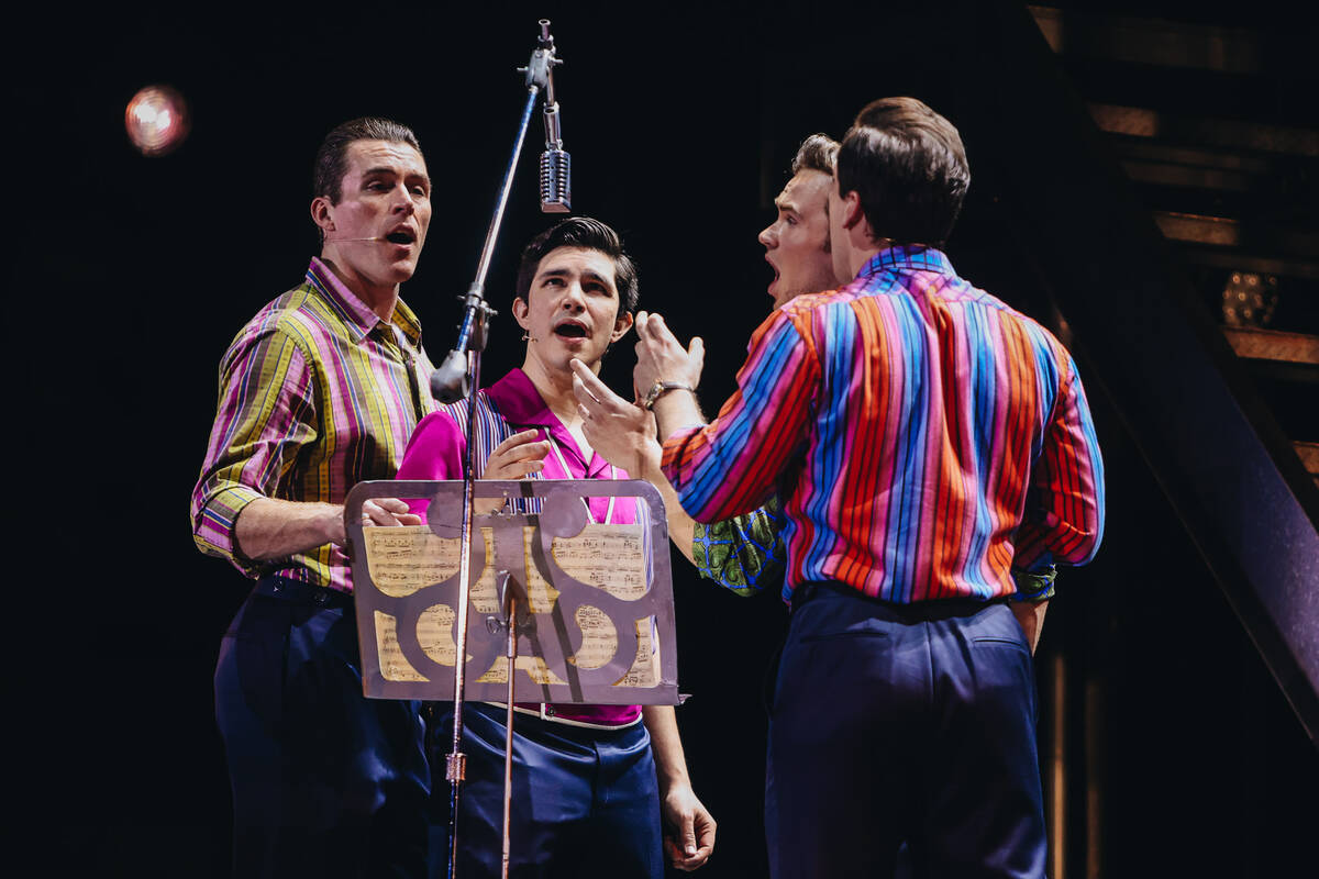A dress rehearsal of “Jersey Boys” takes place at The Orleans hotel-casino on Thursday, Jan ...