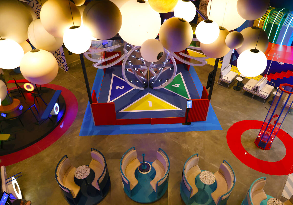 Play Playground, a colorful interactive non-gaming venue, is seen at the Luxor Hotel and Casino ...