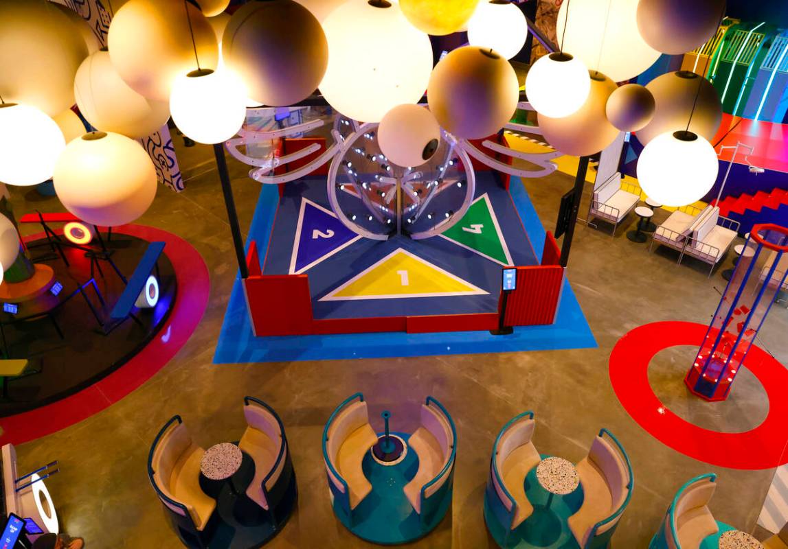 Play Playground, a colorful interactive non-gaming venue, is seen at the Luxor Hotel and Casino ...