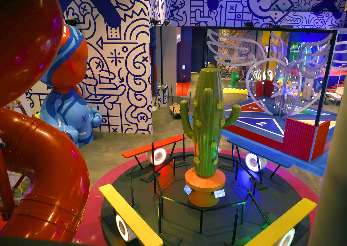 Play Playground, a colorful interactive non-gaming venue, is seen at the Luxor Hotel and Casino ...