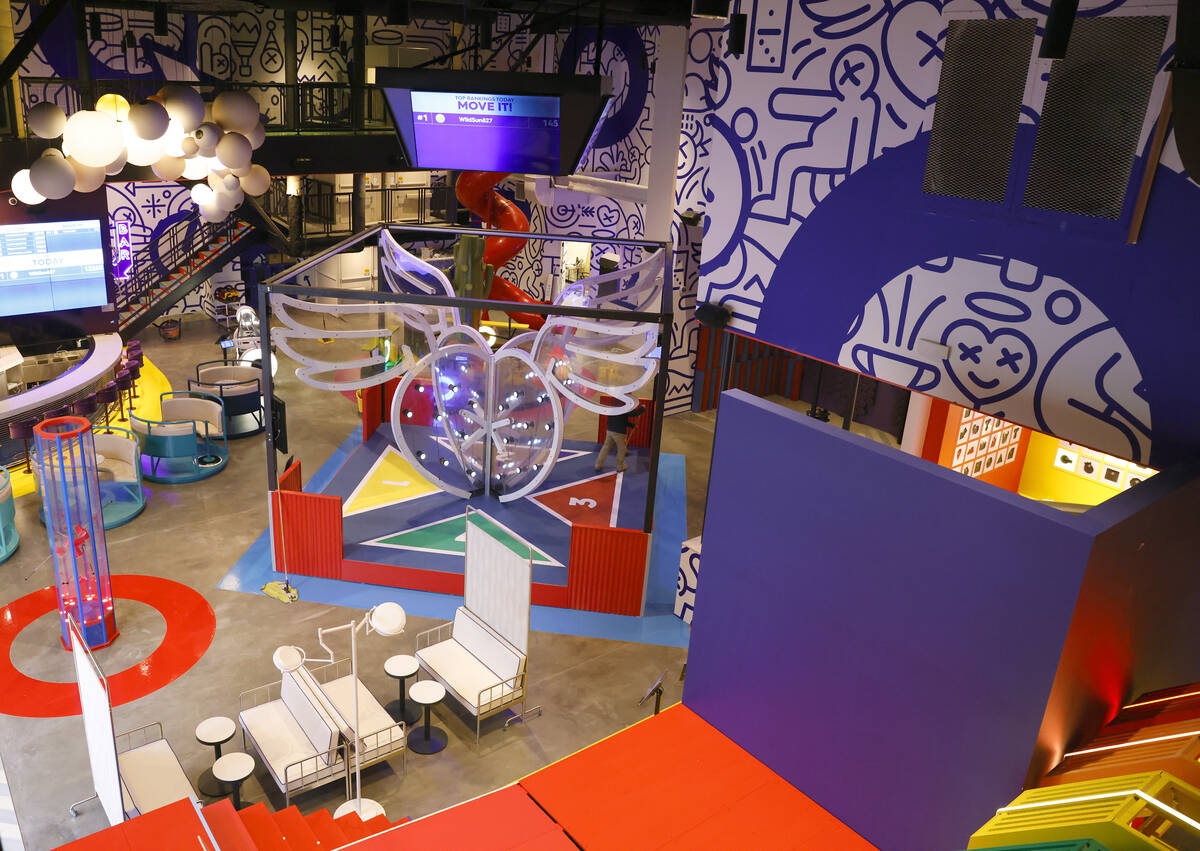 Play Playground, a colorful interactive non-gaming venue, is seen at the Luxor Hotel and Casino ...