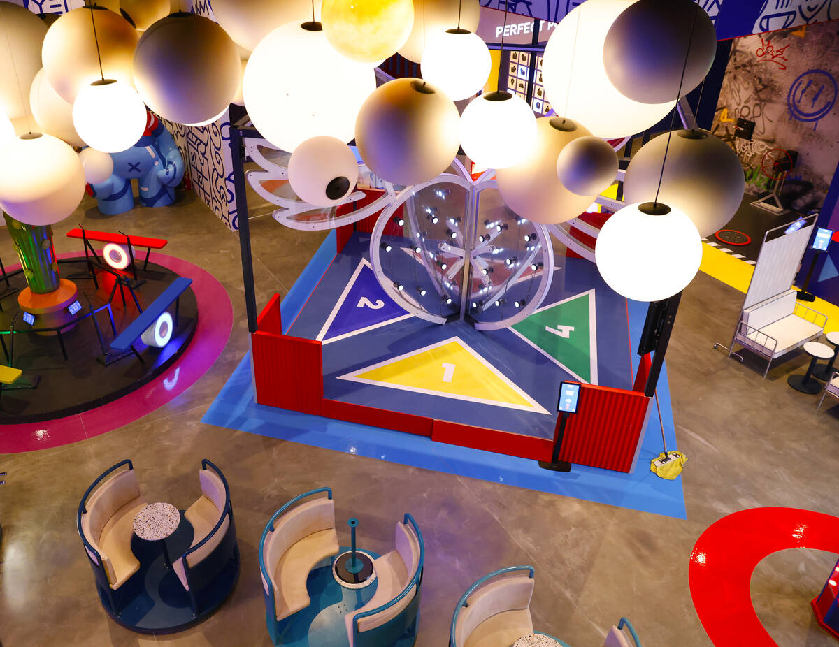 Play Playground, a colorful interactive non-gaming venue, is seen at the Luxor Hotel and Casino ...