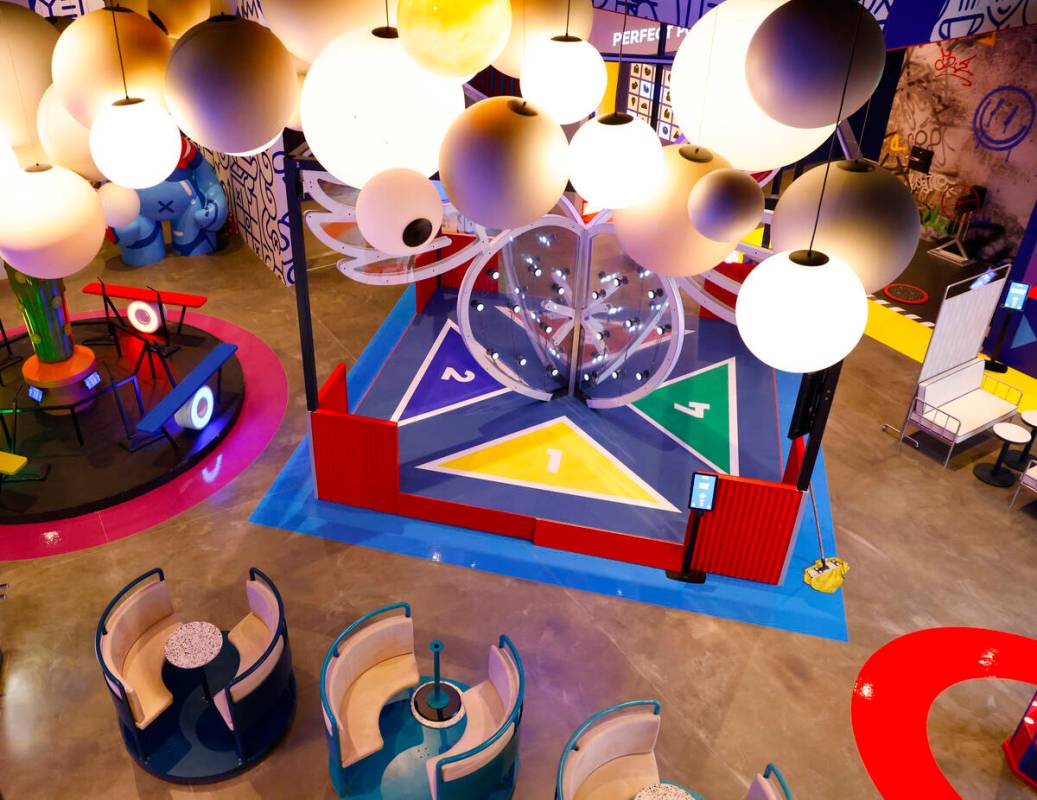 Play Playground, a colorful interactive non-gaming venue, is seen at the Luxor Hotel and Casino ...