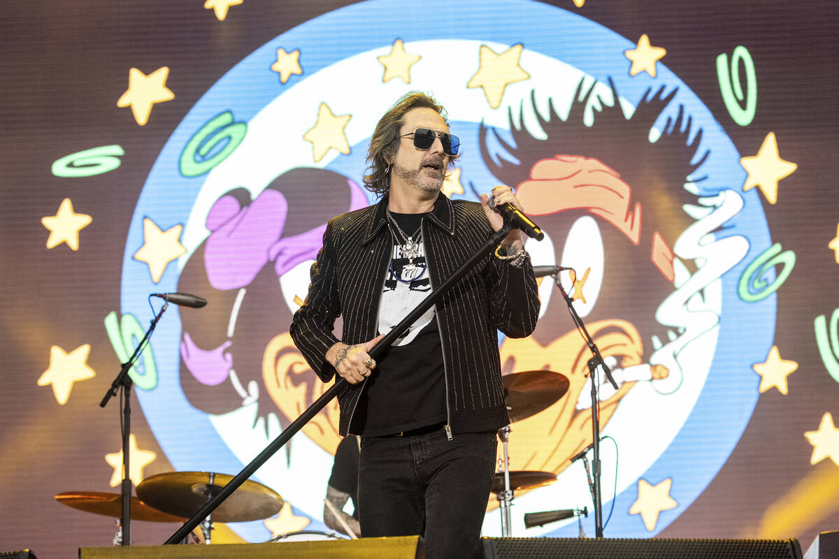 Chris Robinson of The Black Crowes performs during Bourbon and Beyond Music Festival on Saturda ...