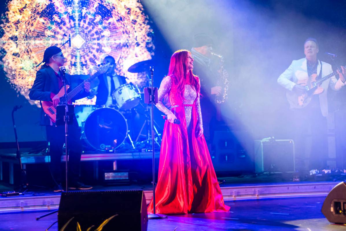 Anne Martinez of Red Penny Arcade performs at Frooog’s Camp House on Hacienda, outside of the ...