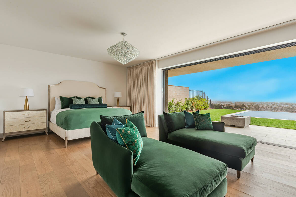 Shown is the Las Vegas luxury Airbnb offered as part of a Christina Aguilera VIP package for he ...