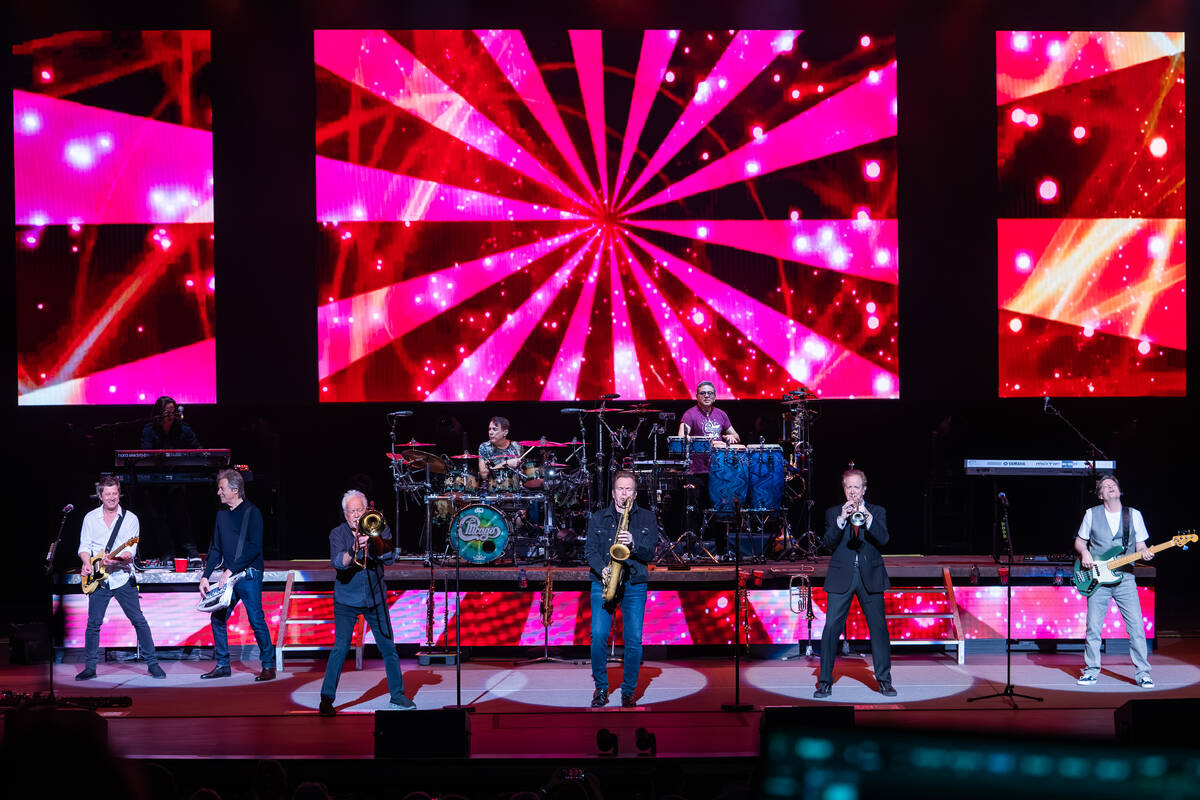 Veteran rock band Chicago is shown at The Venetian Theatre on Wednesday, Feb. 21, 2024. (The Ve ...