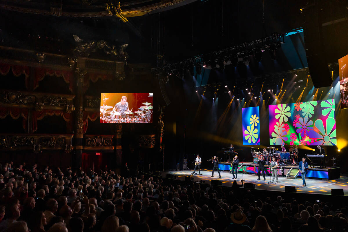 Veteran rock band Chicago is shown at The Venetian Theatre on Wednesday, Feb. 21, 2024. (The Ve ...