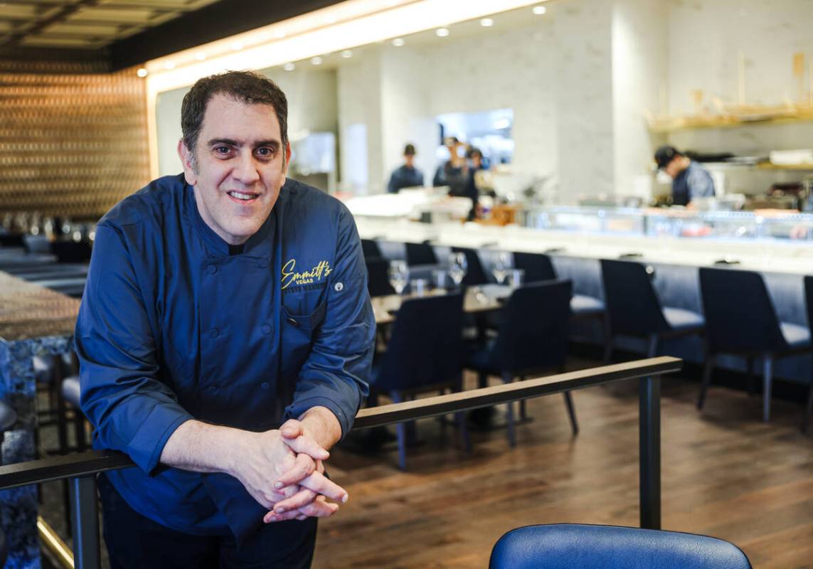 Chef Steve Mannino in the dining room of Emmitt’s, located at the Fashion Show mall in Las V ...