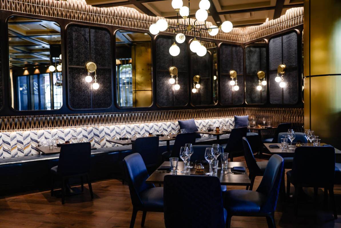 The dining room at Emmitt’s, located at the Fashion Show mall in Las Vegas, Monday, Feb. 26, ...