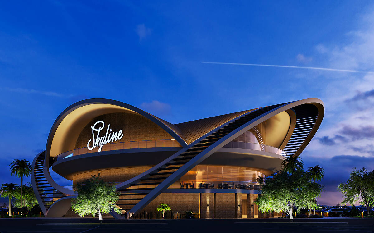 A rendering for a three-story 72,000-square-foot building that could be placed in the Grand Fla ...
