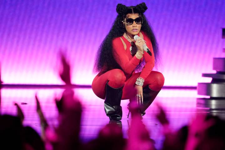 Nicki Minaj performs during the MTV Video Music Awards on Tuesday, Sept. 12, 2023, at the Prude ...
