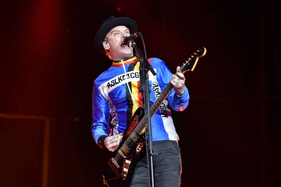 Matt Skiba of Alkaline Trio performs on day two at Lollapalooza in Grant Park on Friday, Aug 4, ...
