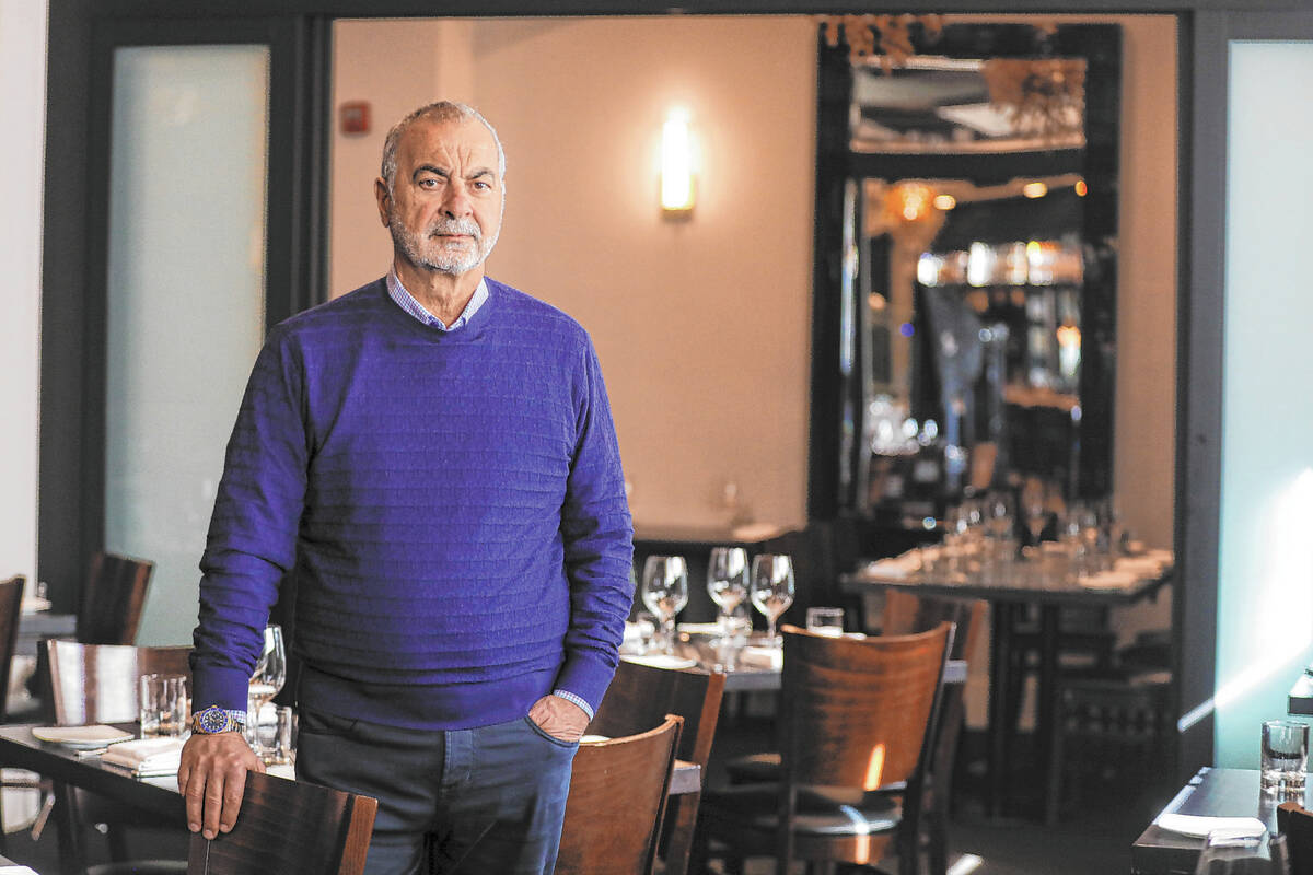 Gino Ferraro, owner of Ferraro’s Ristorante (Rachel Aston/Las Vegas Review-Journal) @rookie__rae