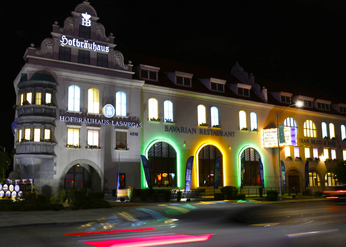 Hofbräuhaus Las Vegas pictured, on Thursday, March 7, 2024. Germany's oldest beer hall and res ...