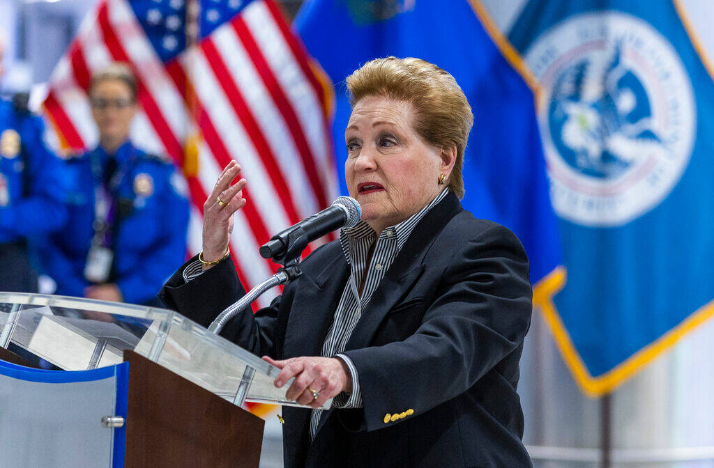 Karen Burke, the Transportation Security Administration's federal security director for Nevada, ...