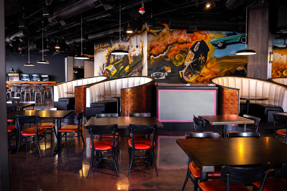 The main dining area at Crash N Burn in downtown Las Vegas. (Crash N Burn)