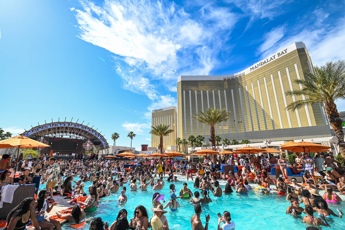 Daylight Beach Club at Mandalay Bay on the Las Vegas Strip. (Toby Acuna)