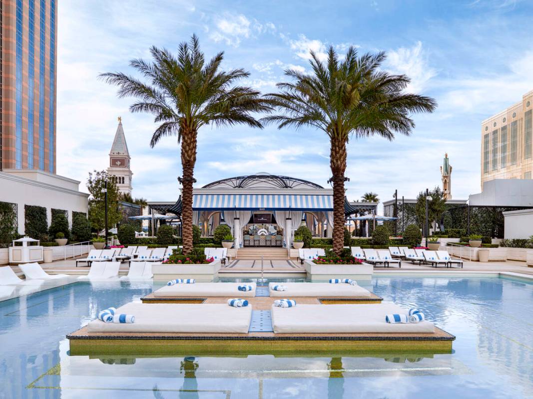 The Venetian Tower Pool Deck at The Venetian on the Las Vegas Strip. (The Venetian)