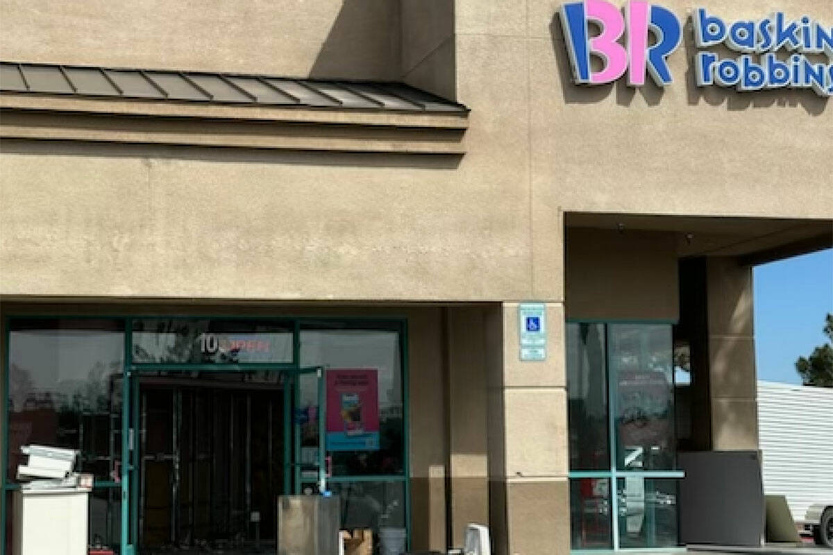 The Baskin-Robbins at 9151 W. Sahara Ave. Suite #109 is temporarily closed for renovations. (Co ...
